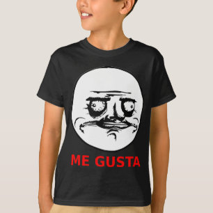 Camiseta Me Gusta Rosto com Texto