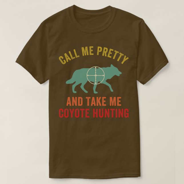 Camiseta Me Leve Coyote Caçando Frio Yote Hunter (Frente do Design)