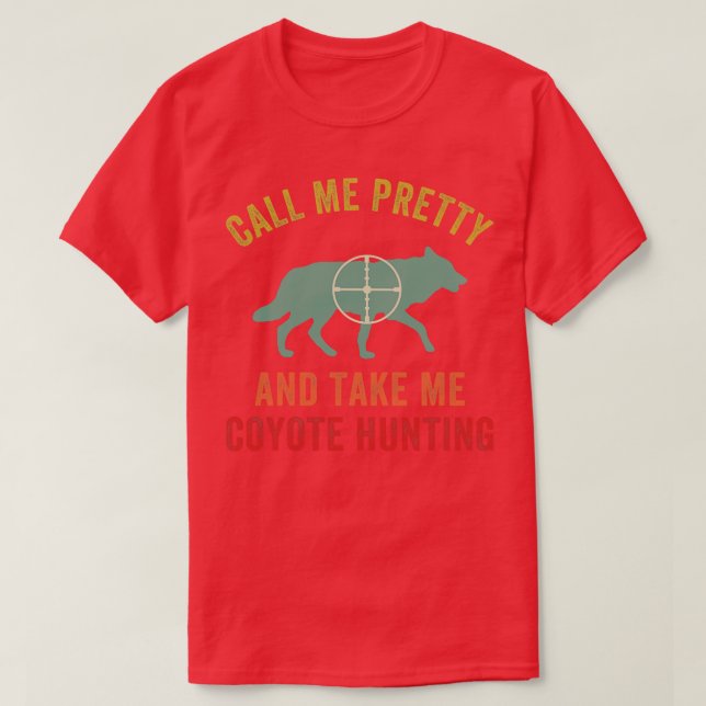 Camiseta Me Leve Coyote Caçando Frio Yote Hunter (Frente do Design)