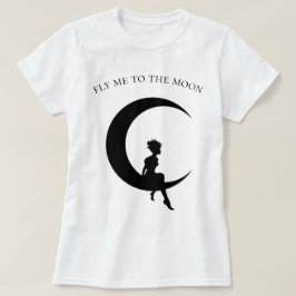 Camiseta me leve para a lua
