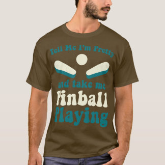 Camiseta Me Leve Pinball Jogando Máquinas Arcade Jogo Engra