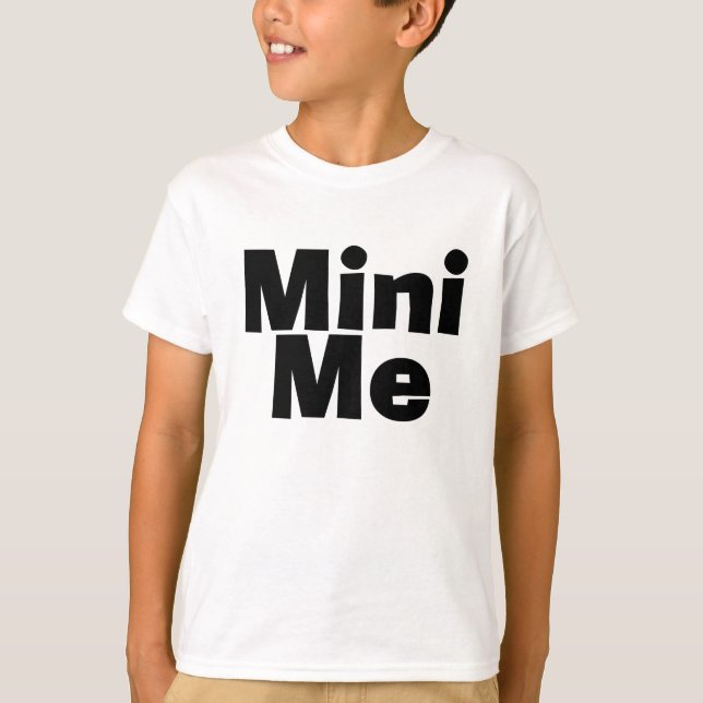 Camiseta Me/Mini mim pai/mãe/filha de harmonização do filho (Frente)