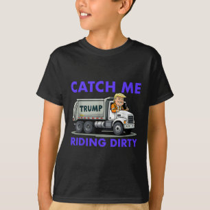 Camiseta Me Peguem Andando Suja Garbyge Votando Trump Truck