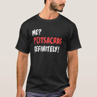 Camiseta Me Sarcástico Definitivamente Sarcástico ao Contrá