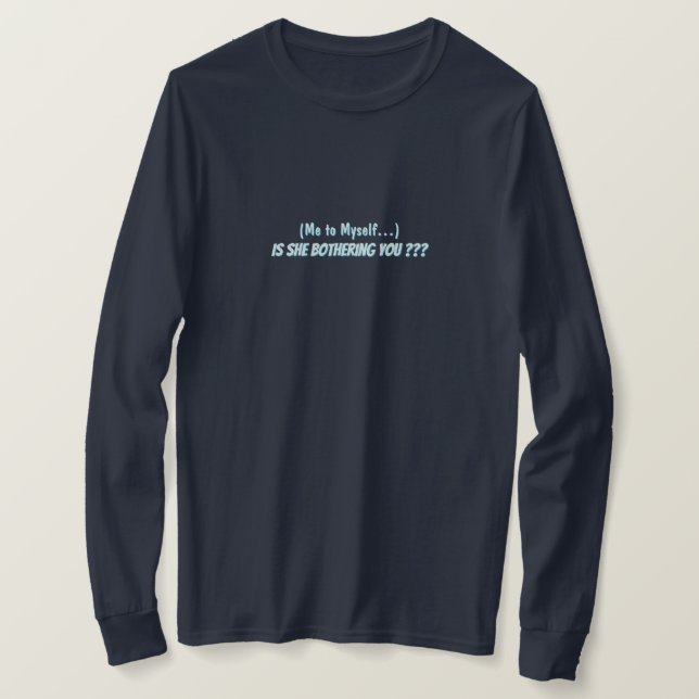 Camiseta “Me to Myself” Basic Long Sleeve T-Shirt (Frente do Design)