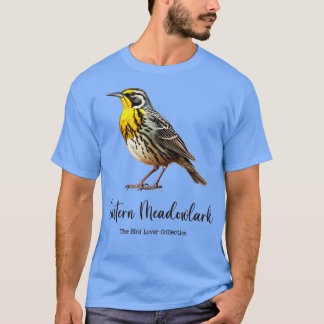 Camiseta Meadowlark Oriental Coleção de Pássaros