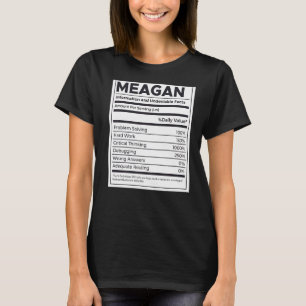 Camiseta Meagan Nutrition Information Problem Solving Duro