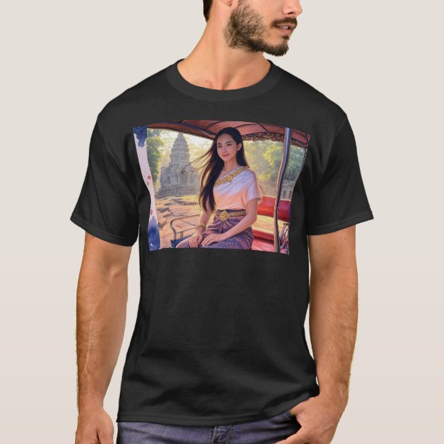 Camiseta Mealea Dirige O Tuk Autocondutor Em Ta Prohm V (Frente)