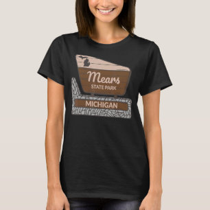 Camiseta Mears State Park Michigan MI Sinal de boas-vindas