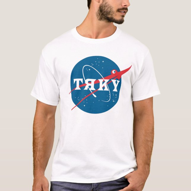 Camiseta Meatball do espaço de TRKY (Frente)