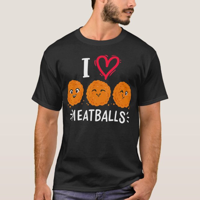 Camiseta Meatball Lover Kawaii (Frente)