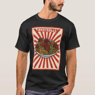Camiseta Meatball Spaghetti Cuisine Itália Butchers 1