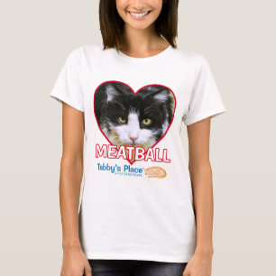 Camiseta Meatball - T apto relaxado do jérsei das mulheres