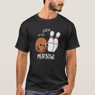 Camiseta Meatbowl Engraçado Meatball Torre Escuro BG