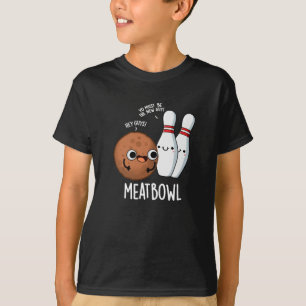 Camiseta Meatbowl Engraçado Meatball Torre Escuro BG