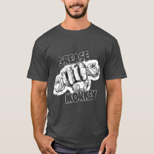 Camiseta Mecânica automática da chave inglesa graxa TSirt