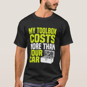Camiseta Mecânica Automóvel Engraçada Minha Caixa De Ferram