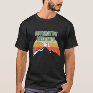 Camiseta Mecânica Automóvel Para Mulheres Mecânica Automoti