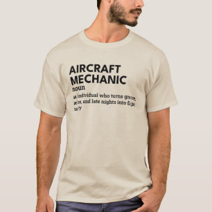 Camiseta Mecânica da aeronave - Humor que você pode Vestir