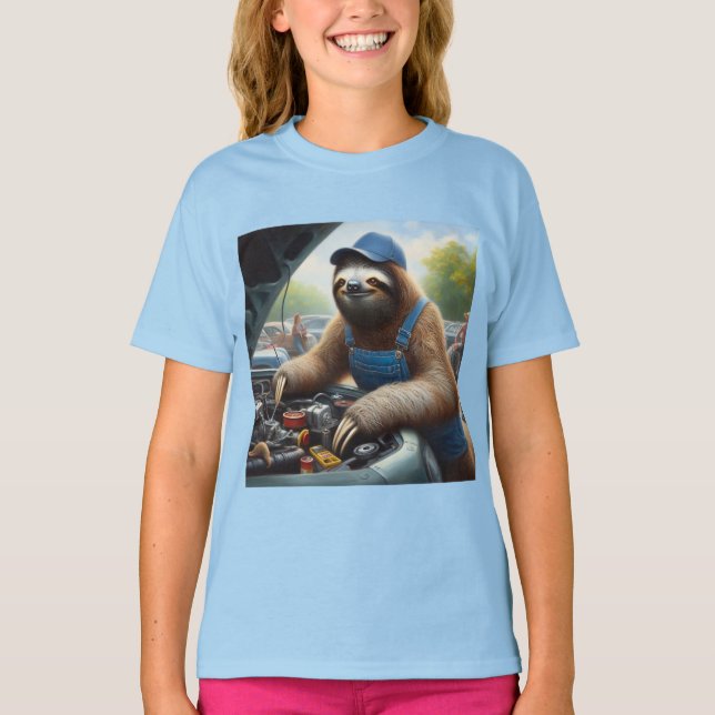 Camiseta Mecânica da prega (Frente)