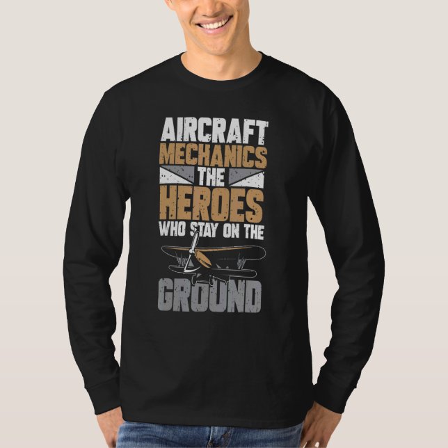 Camiseta Mecânica de aeronaves (Frente)
