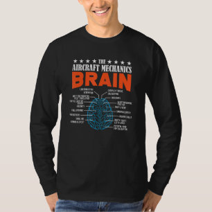 Camiseta Mecânica de Aeronaves Cérebro Aviação