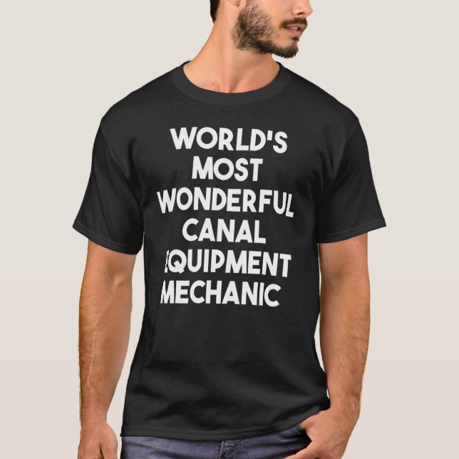 Camiseta Mecânica de equipamentos do Canal mais maravilhosa (Frente)