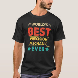 Camiseta Mecânica de Precisão do Mundo Retro Nunca