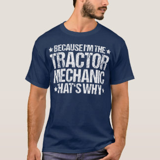 Camiseta Mecânica de Trator Agricultura É Por Isso Que Mecâ