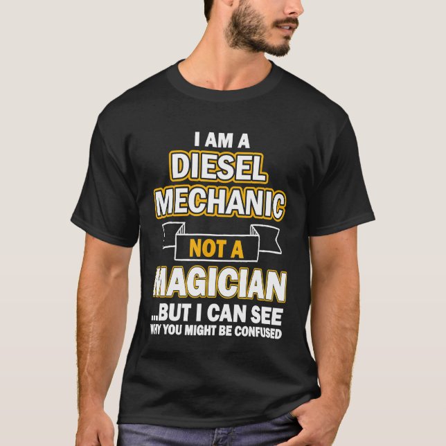 Camiseta Mecânica Diesel Eu Sou Um Mecânico Diesel (Frente)