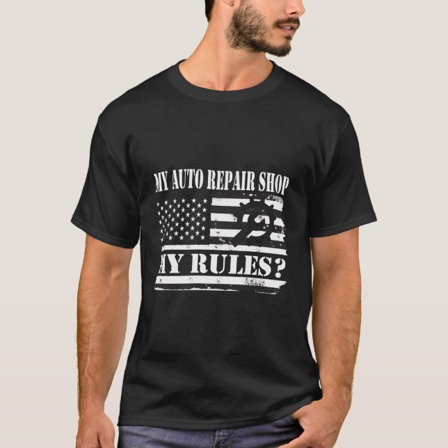 Camiseta Mecânica Do Carro Para Homens E Mulheres (Frente)
