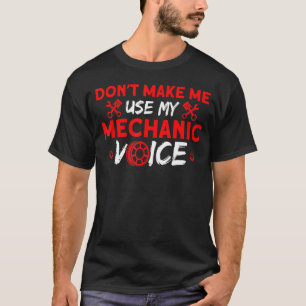 Camiseta Mecânica Do Meu Carro De Voz Mecânico