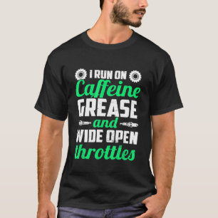 Camiseta Mecânica Em Cafeine Grease E Largura Aberta Thor