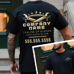 Camiseta Mecânica Masculina Legal de Reparação Automática P<br><div class="desc">Aumente a presença profissional do seu compro de reparo automático com o T-Shirt Mecânico Legal de Reparo Automático Profissional. Esta camiseta apresenta um design de logotipo masculino elegante, exibido de forma destacada na frente e no verso, um fazer excelente para os funcionários que querem representar sua marca com orgulho. O...</div>