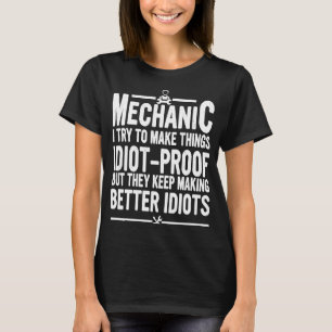 Camiseta Mecânica Mecânica Eu Tento Fazer As Coisas Mecha A