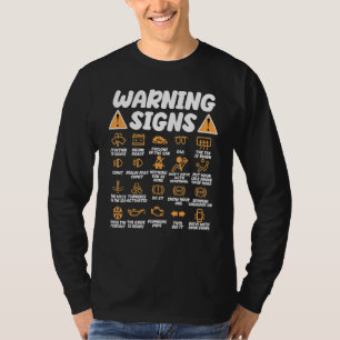 Camiseta Mecânica  Mecânica  Sinais de Advertência Motorist