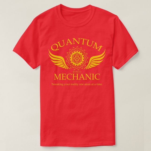 CAMISETA MECÂNICA QUÂNTICA (Frente do Design)