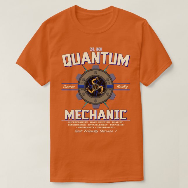 CAMISETA MECÂNICA QUÂNTICA 1 (Frente do Design)