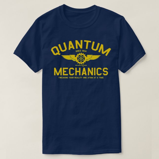CAMISETA MECÂNICA QUÂNTICA 2537 (Frente do Design)