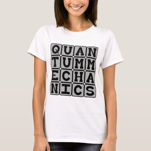 Camiseta Mecânica Quântica, Conceito de Física (Frente)