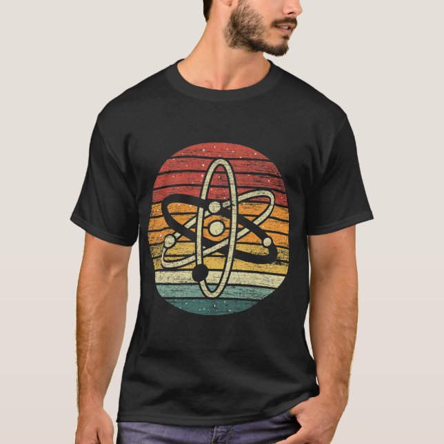 Camiseta Mecânica Quântica Retroativa Atom Physics T-Shirt (Frente)