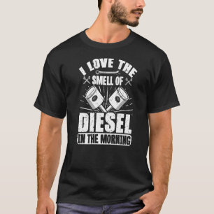 Camiseta Mecânico Adoro O Cheiro De Diesel De Manhã