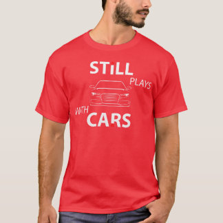 Camiseta Mecânico Ainda Brinca Com a Família de Carros