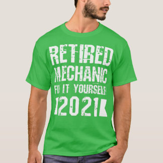 Camiseta Mecânico aposentado conserte você mesmo 2021