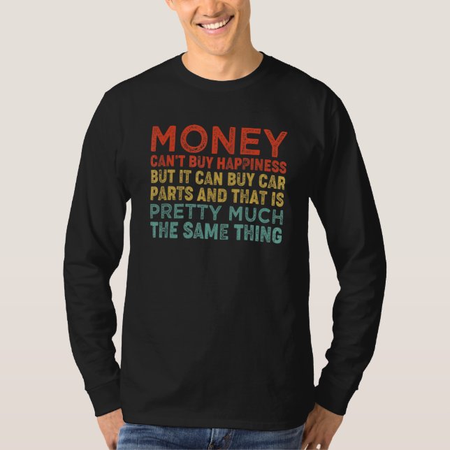 Camiseta Mecânico automático da Cara do carro de peças do c (Frente)