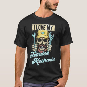 Camiseta Mecânico Automotivo Cara do Carro Eu Amo Meu Mecân