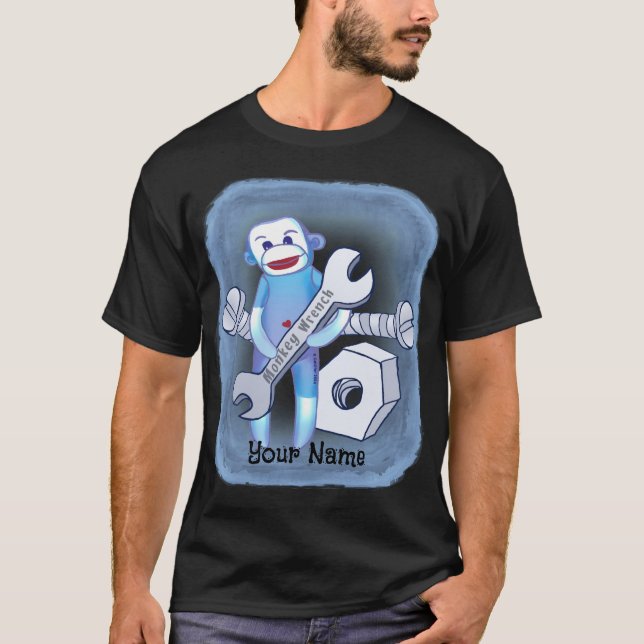 Camiseta mecânico Chave de Macaco de Meia (Frente)