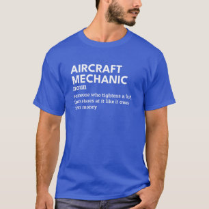 Camiseta Mecânico da aeronave - Definição do fixador de pla
