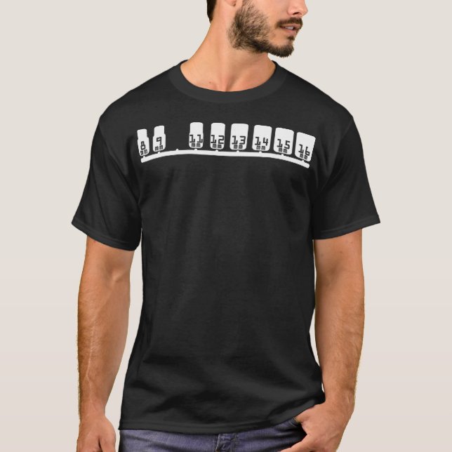 Camiseta Mecânico da cabeça de engrenagens com soquete de 1 (Frente)