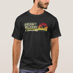 Camiseta Mecânico de Aeronaves Aviação Avião